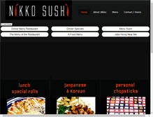 Tablet Screenshot of nikkosushi.biz